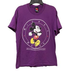 Vintage 90's Mickey Unlimited Single Stitch Purple Mickey Tee